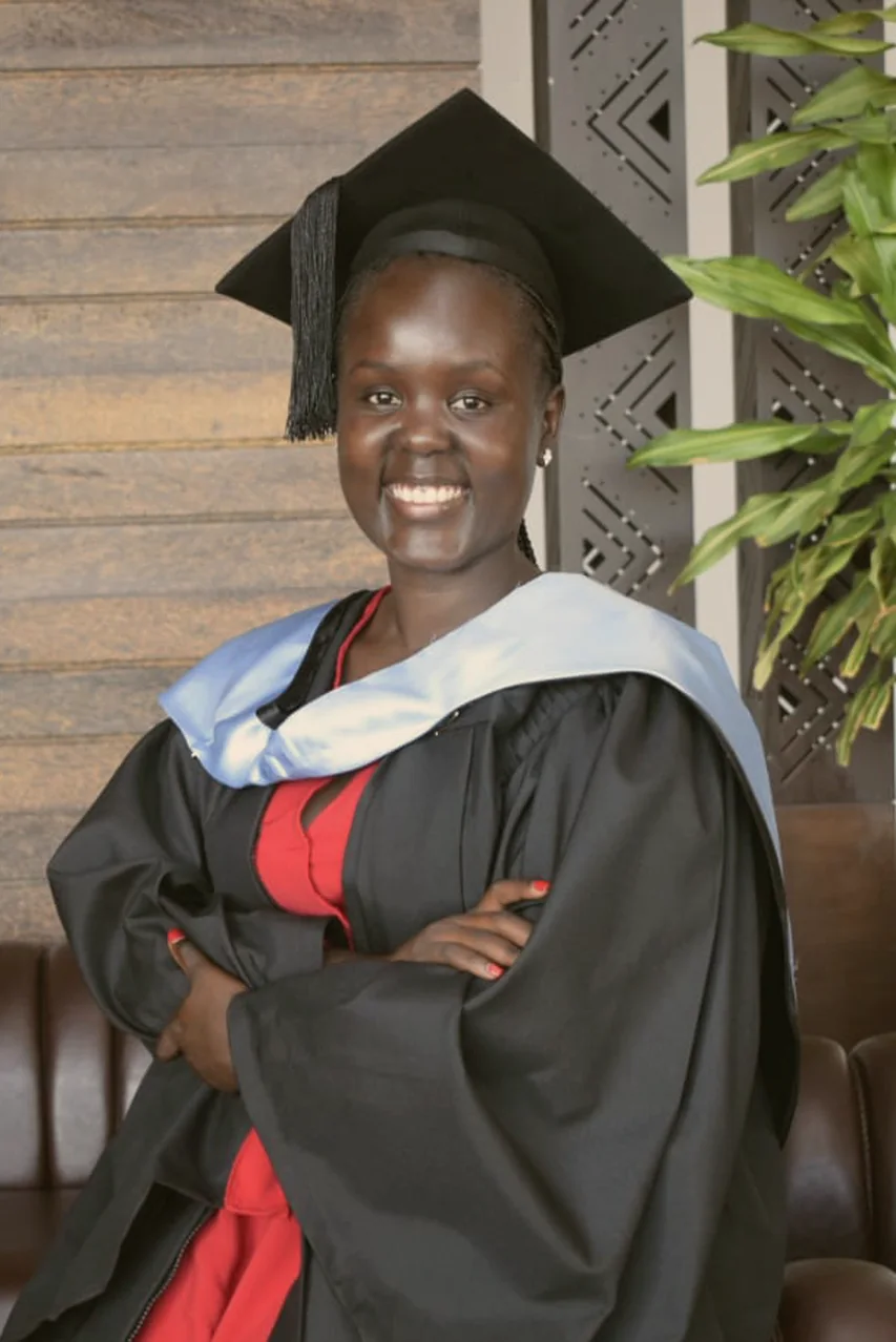 The clinician co-founder at her graduation
